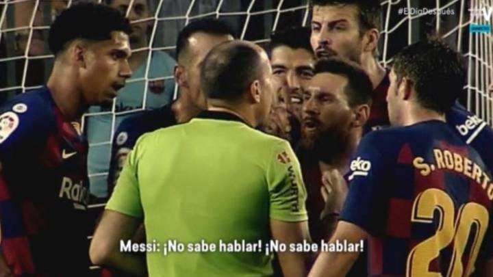 Messi a Mateu tras la roja a Dembélé: "Si no sabe hablar..."
