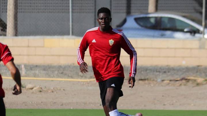 Entrenamiento del Almería.