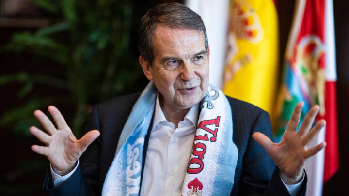 Abel Caballero, durante la entrevista con As.