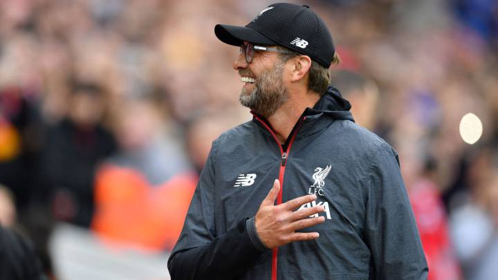 Klopp, en un partido con el Liverpool.