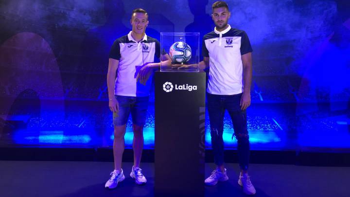 Tarín y Marc Navarro, en un acto de LaLiga.
