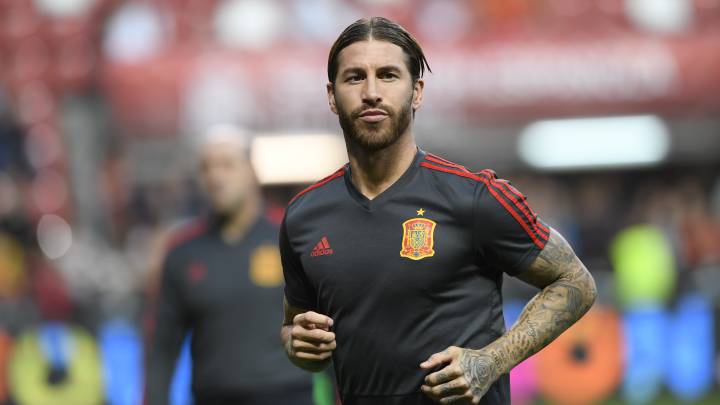 Sergio Ramos, con la Selección