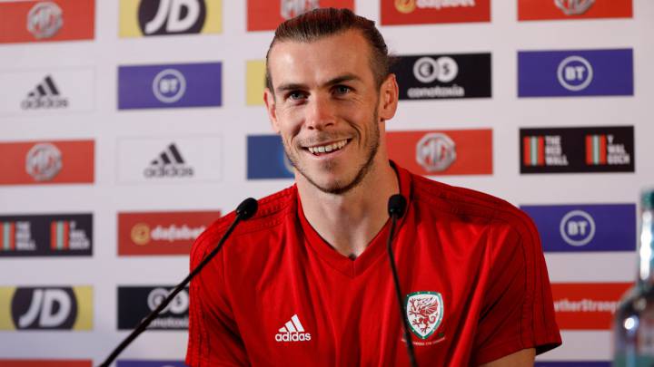 Gareth Bale, en la rueda de prensa previa al Gales-Croacia de clasificación para la Eurocopa 2020.