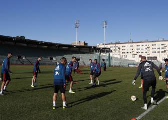 España prepara en Oslo el partido ante Suecia