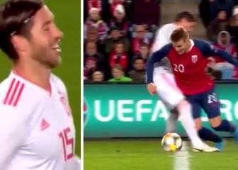 El lujazo + caño de Odegaard a Ramos, reacción TOP del capitán ante un final que era inevitable