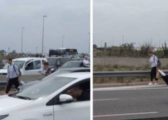Rakitic, afectado por los cortes en el aeropuerto de Barcelona, tuvo que regresar andando