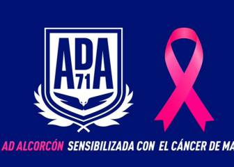 La AD Alcorcón se une al rosa