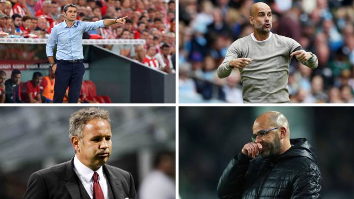 Valverde, Guardiola, Mihajlovic y Bosz.