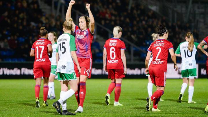 Partido del Fortuna-Lyon en la Champions Femenina.
