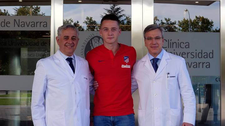 Borja Garcés, del Atlético, ya tiene el alta médica