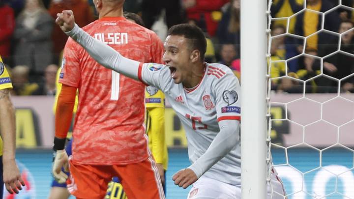Rodrigo Moreno con la Selección española.