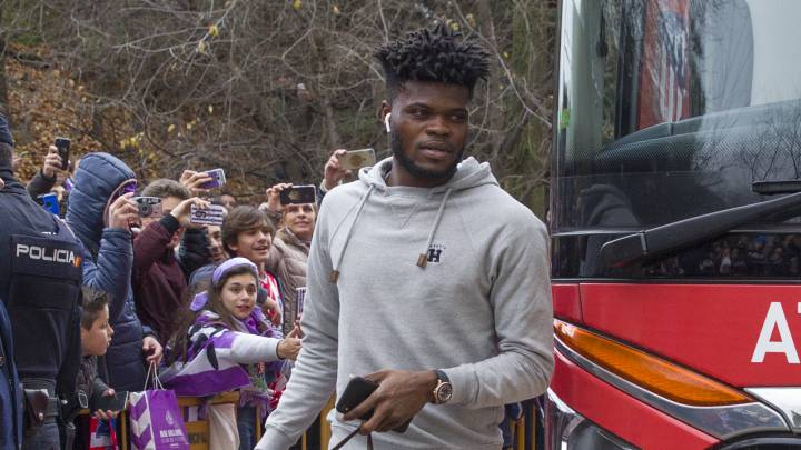 El centrocampista del Atlético de Madrid, Thomas Partey, durante un partido.