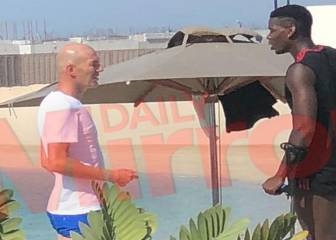 Zidane meets up with Paul Pogba in Dubai