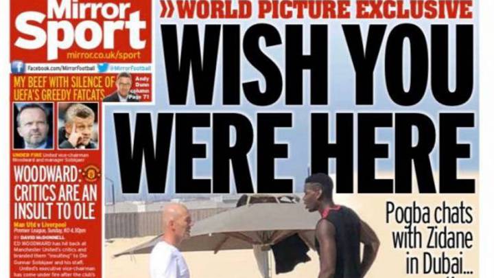 Zidane vio a Pogba en Dubai