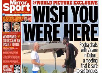 Zidane vio a Pogba en Dubai