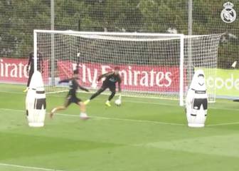 Isco contra Courtois, los dos cuestionados y pasa esto en el entrenamiento...