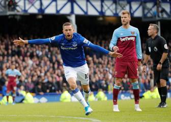 El Everton acrecenta la recesión del West Ham