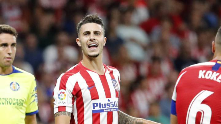 Mario Hermoso con el Atlético.