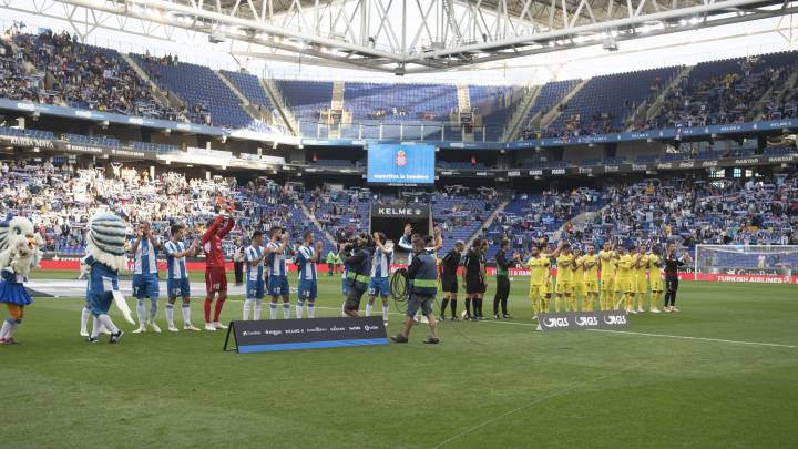 Dispositivo habitual de seguridad para el Espanyol-Villarreal