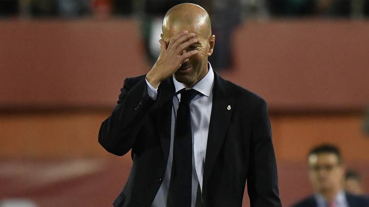 Zinedine Zidane en el Mallorca-Real Madrid.
