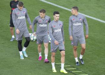 Simeone ensayó un once con Hermoso, Herrera y Correa