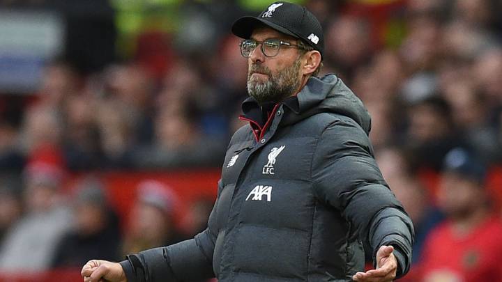 El técnico alemán del Liverpool, Jürgen Klopp, durante un partido.
