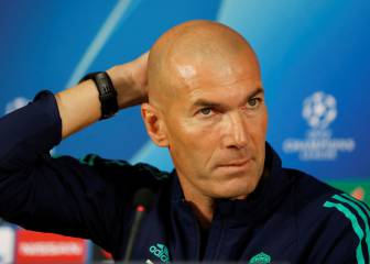 Zidane, en el alambre