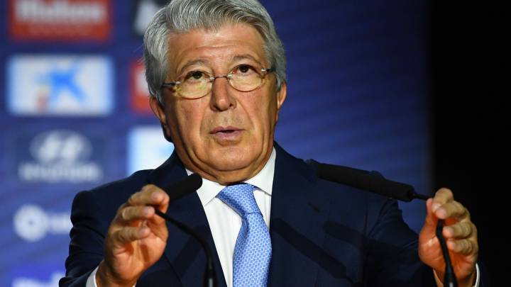 Enrique Cerezo, presidente del Atlético