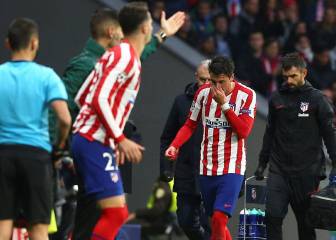 Giménez se marchó lesionado con molestias en el muslo