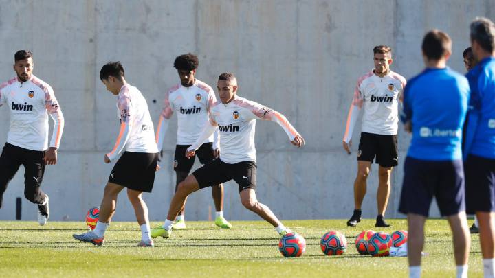 Rodrigo, en el rondo, esta mañana.