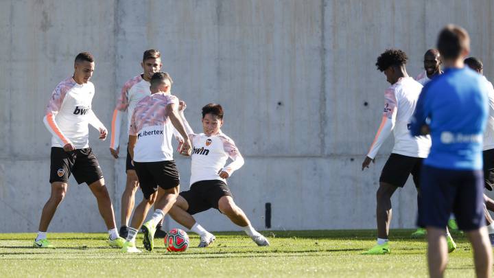 Rodrigo, Kang-in y Paulista.