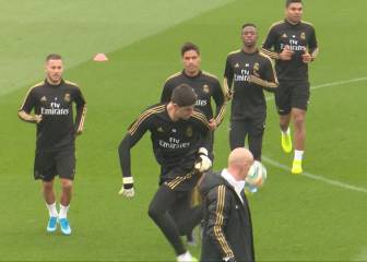 Courtois se luce en entreno con regate más famoso de Neymar