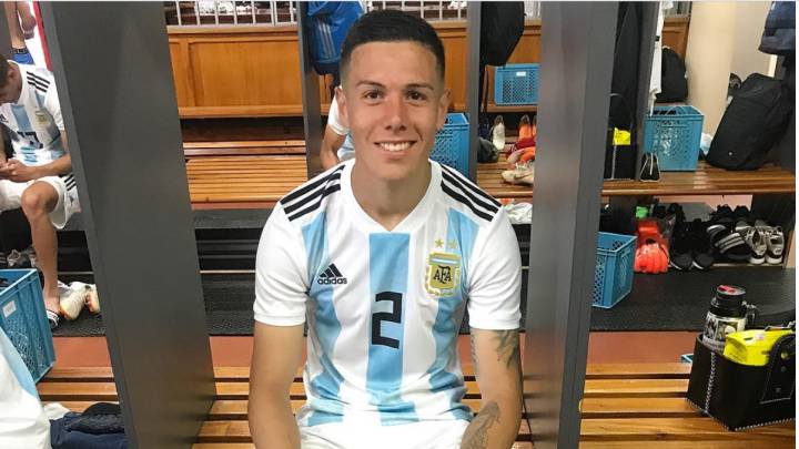 Nehuén Pérez con Argentina.