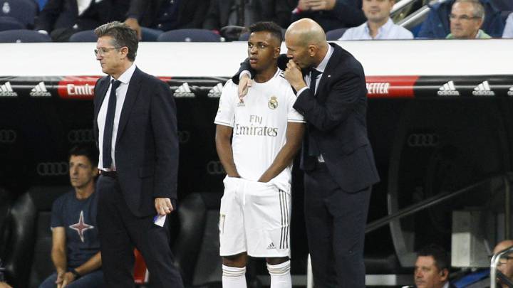 Rodrygo Goes y Zinedine Zidane.