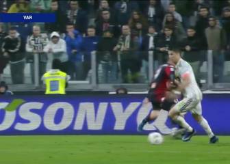 Escándalo en Italia: la toma del VAR del 'piscinazo' de Cristiano