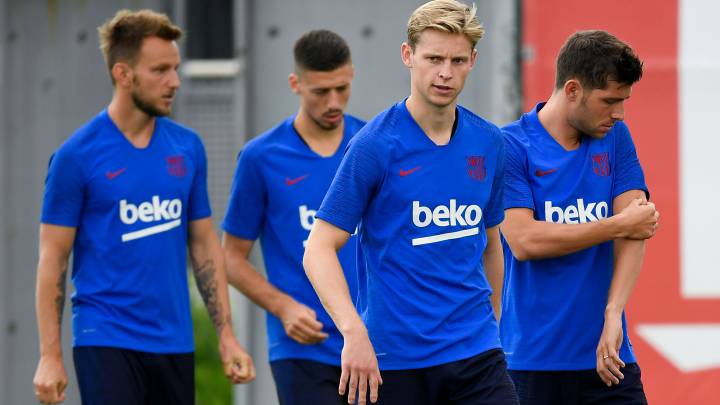 Sergi Roberto y Lenglet se reincorporan al grupo
