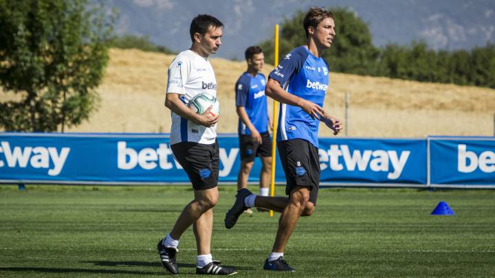 Tomás Pina en un entrenamiento de pretemporada.