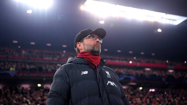 El técnico alemán del Liverpool, Jürgen Klopp, durante un partido.