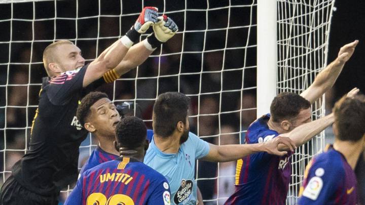 Partido entre Barça y Celta.
