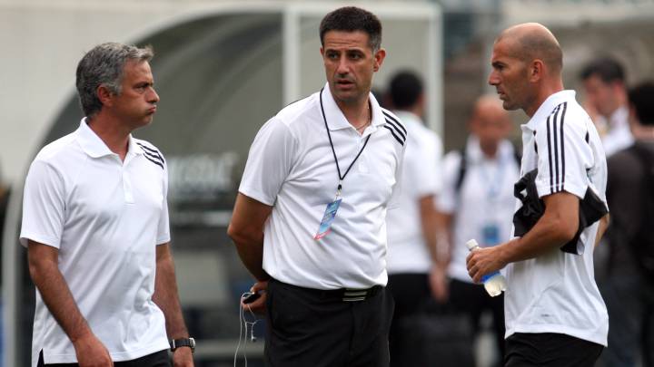 Zidane y Mourinho, en una pretemporada.