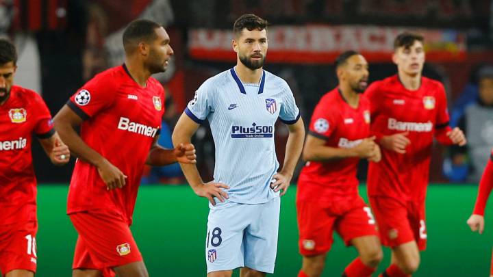Felipe durante el partido contra el Bayer Leverkusen.