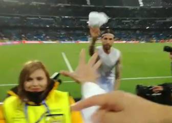 Ramos regaló su camiseta a la Peña madridista Hellín