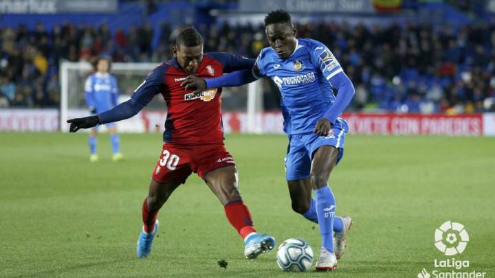Getafe - Osasuna, en directo: LaLiga Santander en vivo