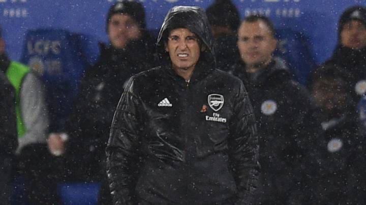 El entrenador español del Arsenal, Unai Emery, durante un partido.