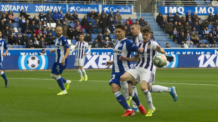 Ximo Navarro, en un partido con el Alavés.