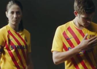 El Barça presenta la camiseta de la Senyera:
