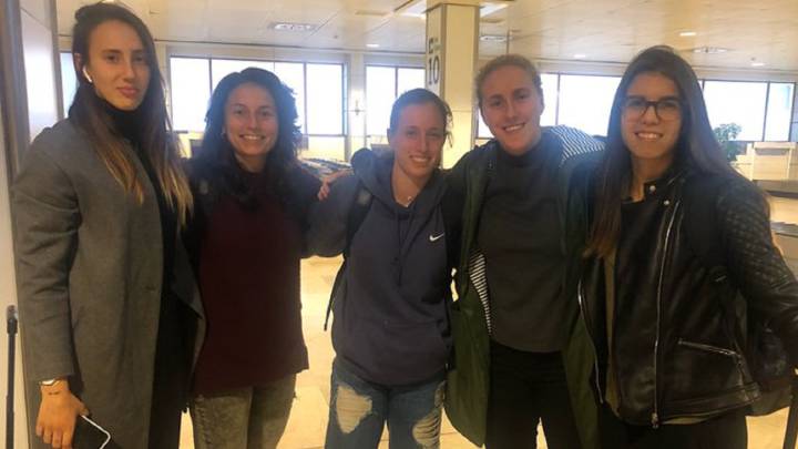 Las internacionales españolas aterrizan en Madrid.