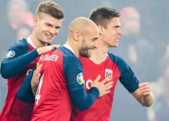 Noruega golea a Islas Feroe sin Odegaard ni Haland