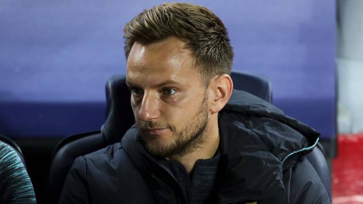 El centrocampista croata del Barcelona, Ivan Rakitic, durante un partido.