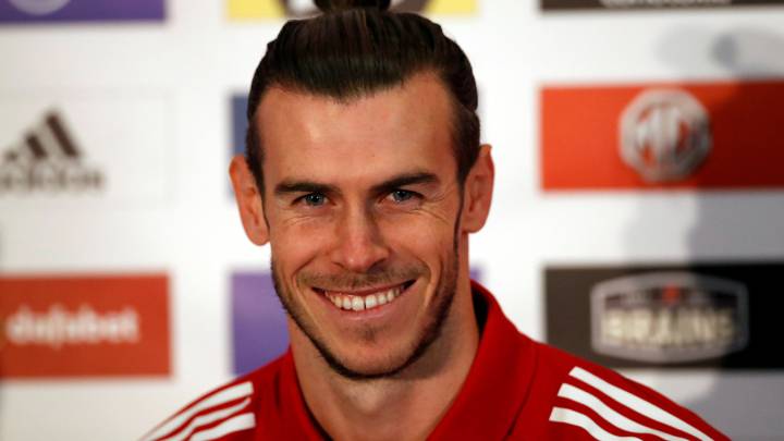 Bale, durante la rueda de Prensa.